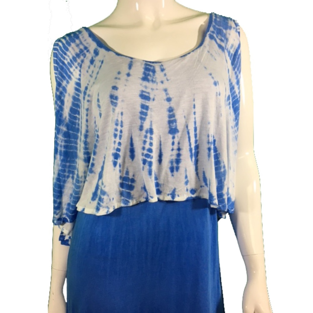 NWT Santiki Blue/White Maxi Dress 1140